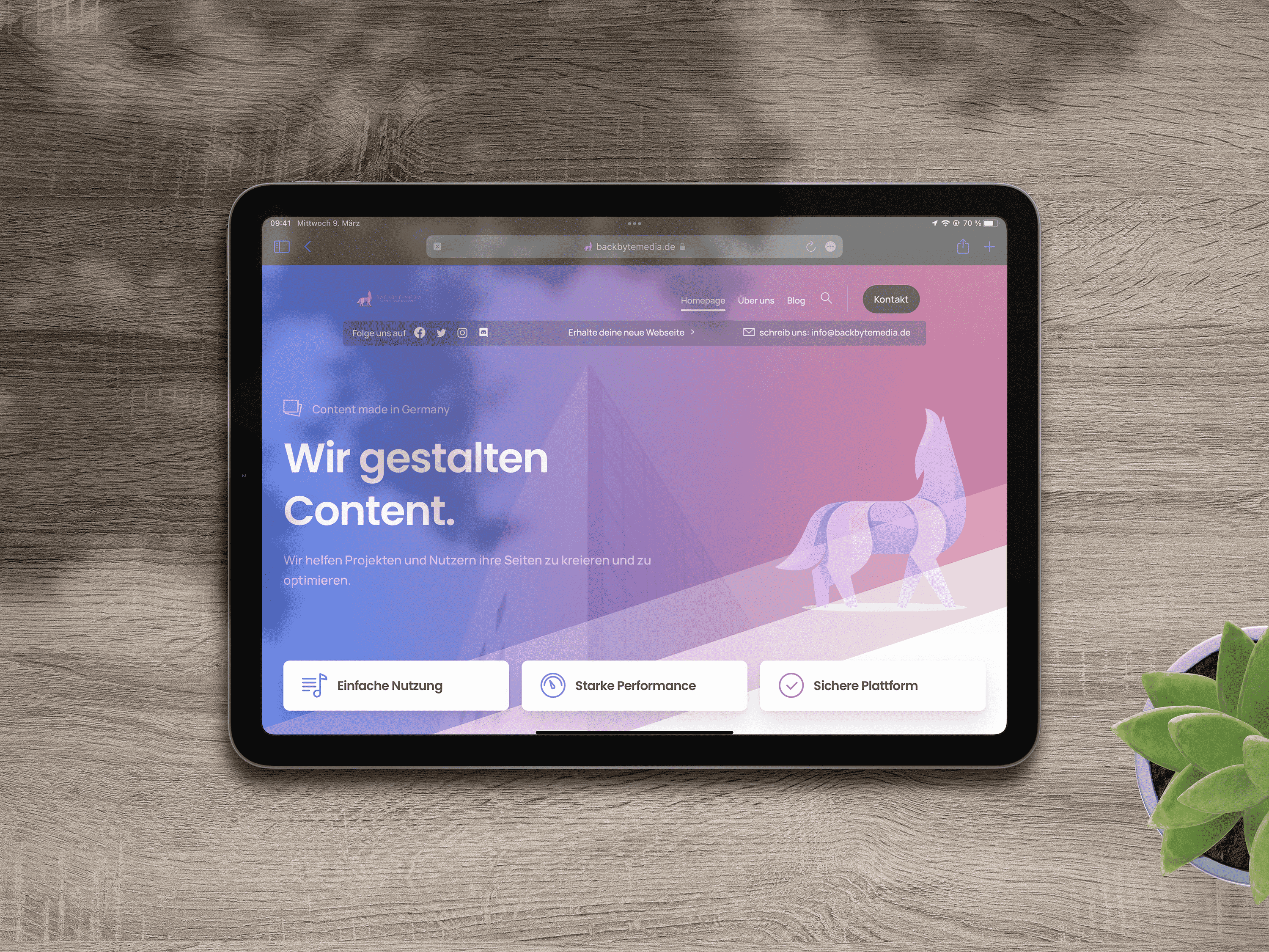 Unsere neue Webseite